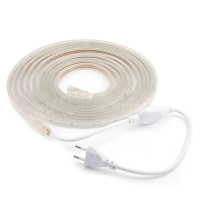 Комплект светодиодной ленты Apeyron 220В 4.8Вт/м smd3528/2835 60д/м IP65 300Лм/м 5м 3000К (сетевой шнур, заглушка, крепежи)  10-05