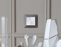 Комплект механизма 2-клавишного перекрестного выключателя 10A-250V Alfa Белый матовый Quant Ambrella Volt MA123030 (AP1230, VM125)