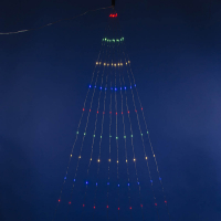 Уличная светодиодная гирлянда (UL-00007283) Uniel Лучи росы 220V  разноцветный ULD-E0120-120/STA Multi IP44