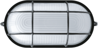 Светильник НПП-60w термостойкий овальный с решеткой IP54 черный Navigator Group 94808 14722