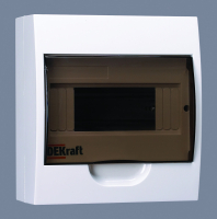 Щит распределительный навесной ЩРн-П-8 IP41 пластиковый прозрачная дверь Dekraft 31010DEK