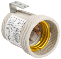 Патрон с держателем Пкр27-04-К63 Е27 керамика IEK EPC15-04-01-K01