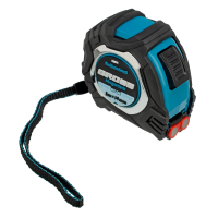 Рулетка Magnetisch, 5м х 19мм, обрезин. корпус,автоматич. фиксация, нейлон. покр.,магн.зацеп GROSS 32571