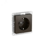 ATLASDESIGN РОЗЕТКА с заземлением, 16А, быстрозажимные клеммы, МОККО Systeme Electric ATN000643S