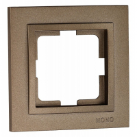Рамка на 1 пост Mono Electric Despina бронза 102-230000-160