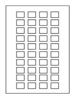 Лист с самоклеящимися символами без текста (40 круглых символов) Schneider Electric ZBY5100