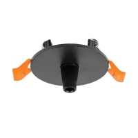 Чаша потолочная встраиваемая 60 д/подвода питания 510117 на 48В  черная Lightstar Due Hermes 510007