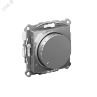 ATLASDESIGN СВЕТОРЕГУЛЯТОР (диммер) повор-нажим, LED, RC, 400Вт, мех., СТАЛЬ Systeme Electric ATN000923