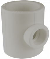 Тройник редукционный 50/25/50 (40/10) серый Valfex 10502550Г