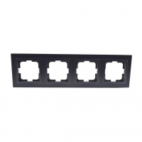 Рамка на 4 поста Mono Electric Despina графит 102-200000-163