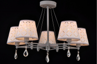 Люстра на штанге Natali Kovaltseva LISBON 81054-5C STAIN GRAY