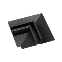 Коннектор угловой для встраиваемого магнитного шинопровода Arlight MAG-MICROCOSM-CON-FDW-L90 (BK) (IP20 Металл) 043055