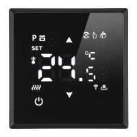 Терморегулятор Wi-Fi (механизм) Stekker Эмили RSW00-5119-05 250В 3500Вт черный уголь, soft touch 50377