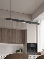 Трековая система со светильниками №8 трехфазная подвесная Eldeko (48В, форма - прямая, 1м, 3000K) черная Hesby Lighting HSBL_kompl_E008_PI1B3K