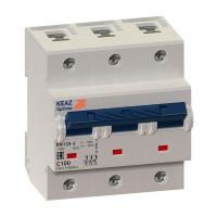 Выключатель автоматический трехполюсный 100А C 20 кА OptiDin BM125-3C100-8ln-УХЛ3 КЭАЗ 138545