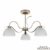 Люстра на штанге Arte Milano Napoli 327306/3 FG+BK