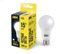 Лампа светодиодная A60 груша 15Вт 230В 4000К E27 IEK LLE-A60-15-230-40-E27