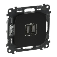Розетка USB двойная Legrand Valena Allure 240V/5V 1500mA антрацит 754998