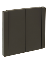 FORTE&PIANO Выключатель 2-клавишный проходной 10А FP307 серый IEK FP-V22-0-10-1-K03