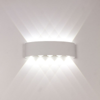 Уличный настенный светильник AM Group AM307-10X1W WH4000K