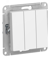 ATLASDESIGN 3-клавишный ВЫКЛЮЧАТЕЛЬ, сх.1+1+1, 10АХ, механизм, ЛОТОС Systeme Electric ATN001331