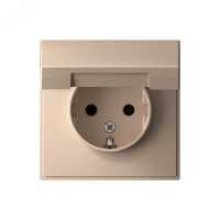 ARTGALLERY розетка с заземл. со шторк. с крышкой, 16А, IP20, механизм, песочный Systeme Electric GAL001246