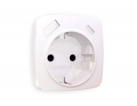 Лицевая панель для розетки с/з со шторками 2USB A+C Ambrella Volt Omega OP2100