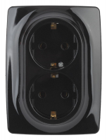 Розетка 2х2P+E Schuko Эра 12-2106-06 Б0031233