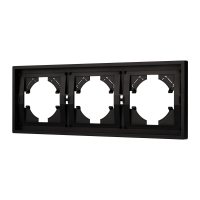 Рамка пластиковая на 3 поста Arlight FRM-TENDO-PL-3-BK 053844