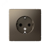 ARTGALLERY розетка с заземлением, 16А, механизм, мокко Systeme Electric GAL000643