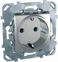Розетка Schneider Electric Unica б/з со шторками 16A 250V MGU5.033.30ZD