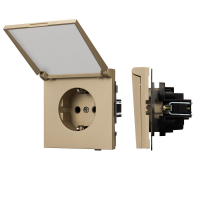 Механизм розетки влагозащищённый SCT-TENDO-MCP-SFPL-GD (230V, 16A) 054600