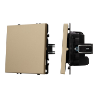 Механизм выключателя одноклавишный перекрёстный Arlight SWT-NOBE-MKX1-SFPL-GD (230V, 10A) 054250