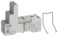Розетка трёхъярусная ORS-M для реле ORM 4C ONI ORS-M-2-4-G
