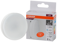Лампа светодиодная LED 8 Вт GX53 6500К 640Лм таблетка 220 В (замена 60Вт) OSRAM LEDVANCE 4058075582309