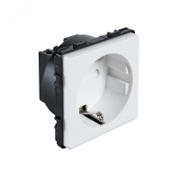 Розетка в рамку белая (47х47мм) Sibling Powersocket-1PW 00-01018375