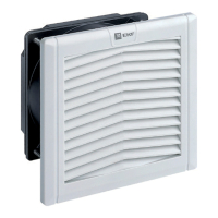 Вентилятор с фильтром 52 м3/ч 124х124 мм IP54 PROxima EKF FAN52F