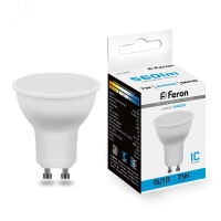 Лампа светодиодная LED 7вт 230в GU10 дневная FERON LB-26 25291