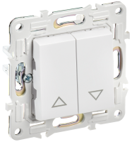 SKANDY Выключатель жалюзи 10А SK-V12W арктический белый IEK SK-V15-0-10-K01