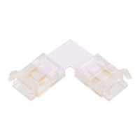 Коннектор WOLTA WLS-2PIN-10MM-MONO-L угловой для стабилизированной одноцветной SMD ленты 48В 120лед/м шириной 10мм, комплект 3 шт.