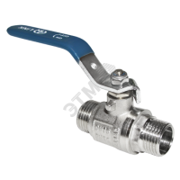 Кран шаровой НН 1/2 ручка никелированный AQUALINK 02427