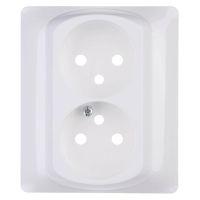 Лицевая панель Legrand Galea Life розетки 2х2К белая 771035