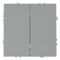 Выключатель 2-клавишный самовозвратный (механизм) Stekker Эмили 250В 10А RSW10-5113-10 платиново-серый soft touch 50329