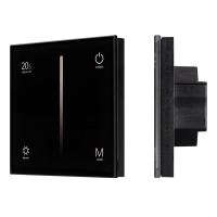 Панель Arlight Smart-P6-Dim-G-IN Black (12-24V, 4х3A, Sens, 2.4G) 034780