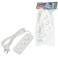 Удлинитель бытовой Uniel Ultra S-CU3-1.5 WHITE UL-00009979