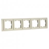 Рамка на 5 постов Mono Electric Larissa крем 103-171700-164