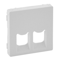 Лицевая панель Legrand Valena Life розетки телефонной RJ-11/Ethernet RJ-45 белая 755420