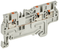 Колодка клеммная CP-MC 3 вывода 1.5мм2 серая IEK YCT22-00-3-K03-001
