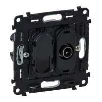 Розетка TV-+ RJ45 Legrand Valena Мех In Matic c топологией звезда 753055