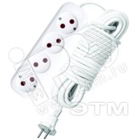 Удлинитель 4х10м ПВС 2х0.75 UNIVersal 766M-10 766М-10